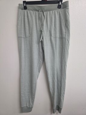 Splendid Light Sage Striped Knit Joggers (0730)